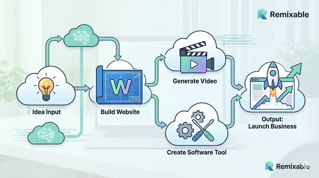 Remixable all-in-one business automation platform overview