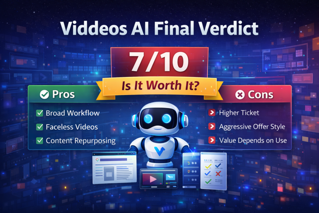 Viddeos AI final verdict summary image
