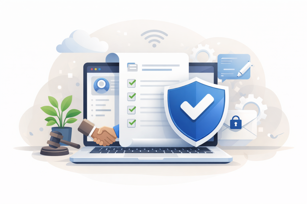 Illustration for the StrivingX terms and conditions page