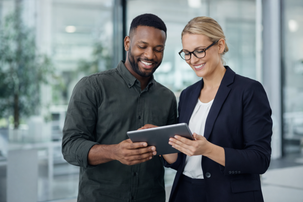 Abstract SaaS interface visual representing software analysis and comparison