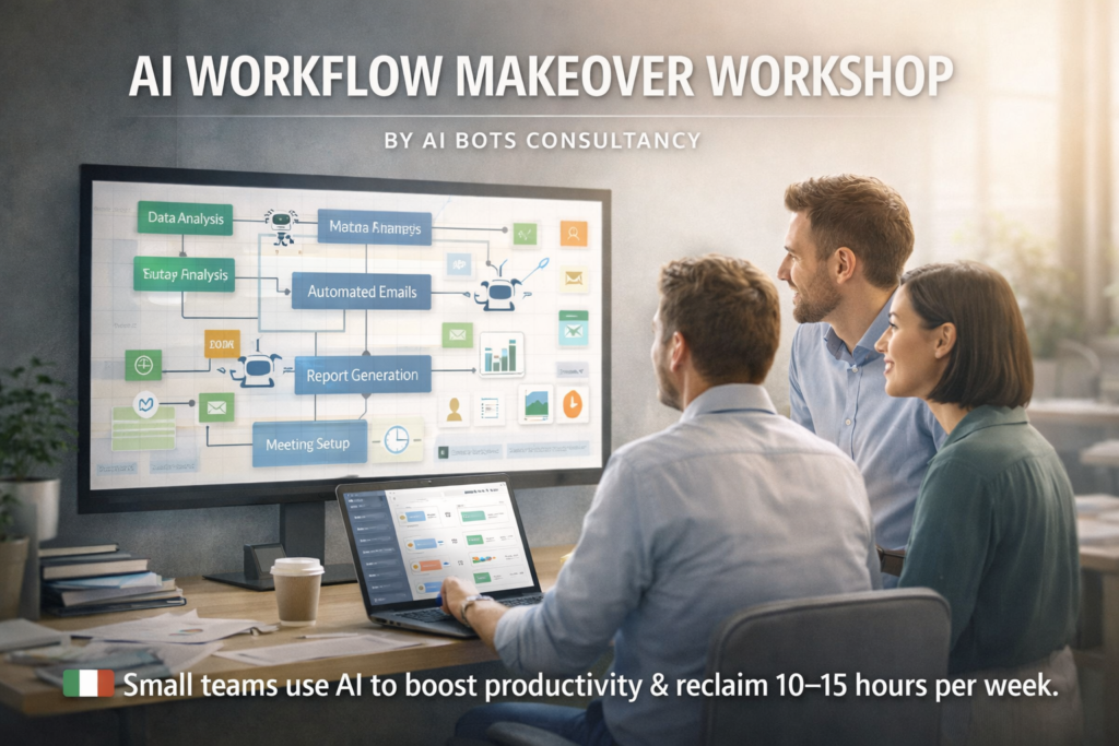 Founders and small teams using AI workflow systems to improve productivity
