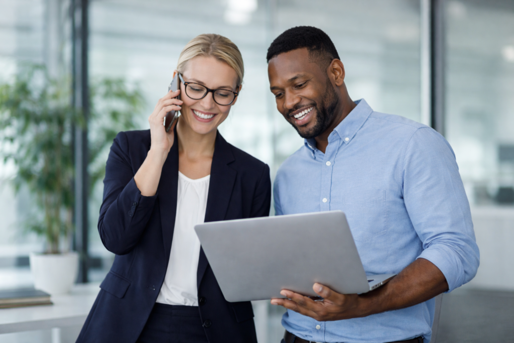 Professional contact page illustration representing communication and support