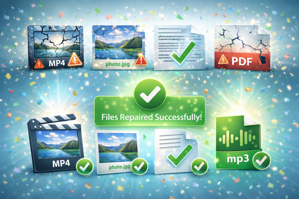 Drepair file repair software for video photo document and audio recovery
