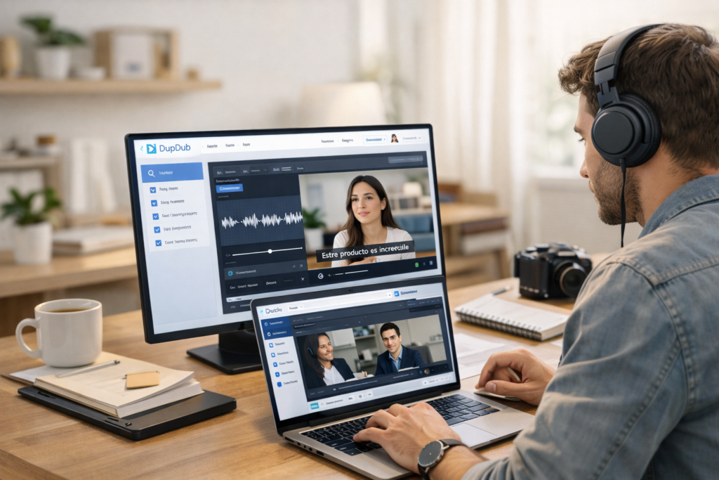 Using DupDub for AI voiceover, subtitles, and multilingual content creation
