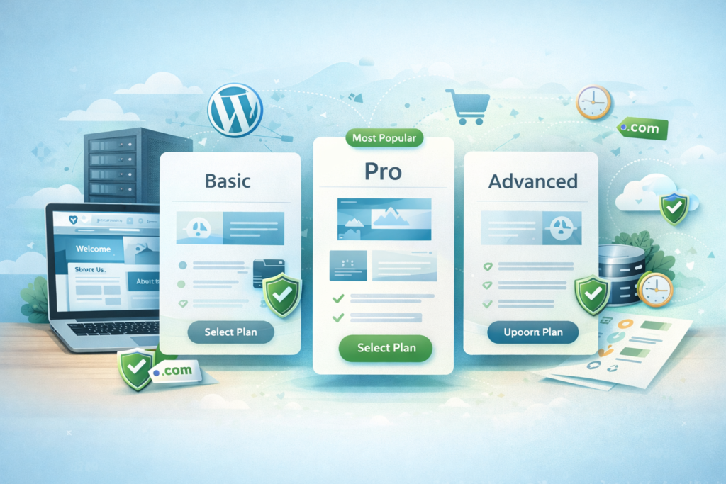Hosterlo pricing plans comparison for website owners and WordPress users
