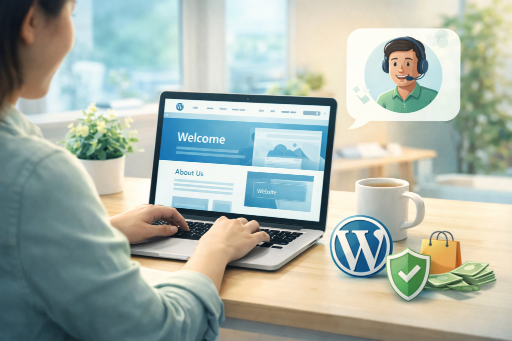 Hosterlo hosting for WordPress blogs small business websites and online projects
