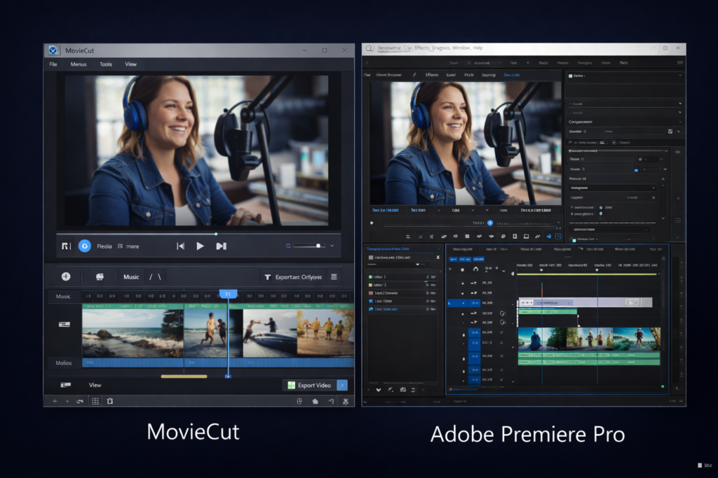 MovieCut review summary image for easy video editing on Windows
