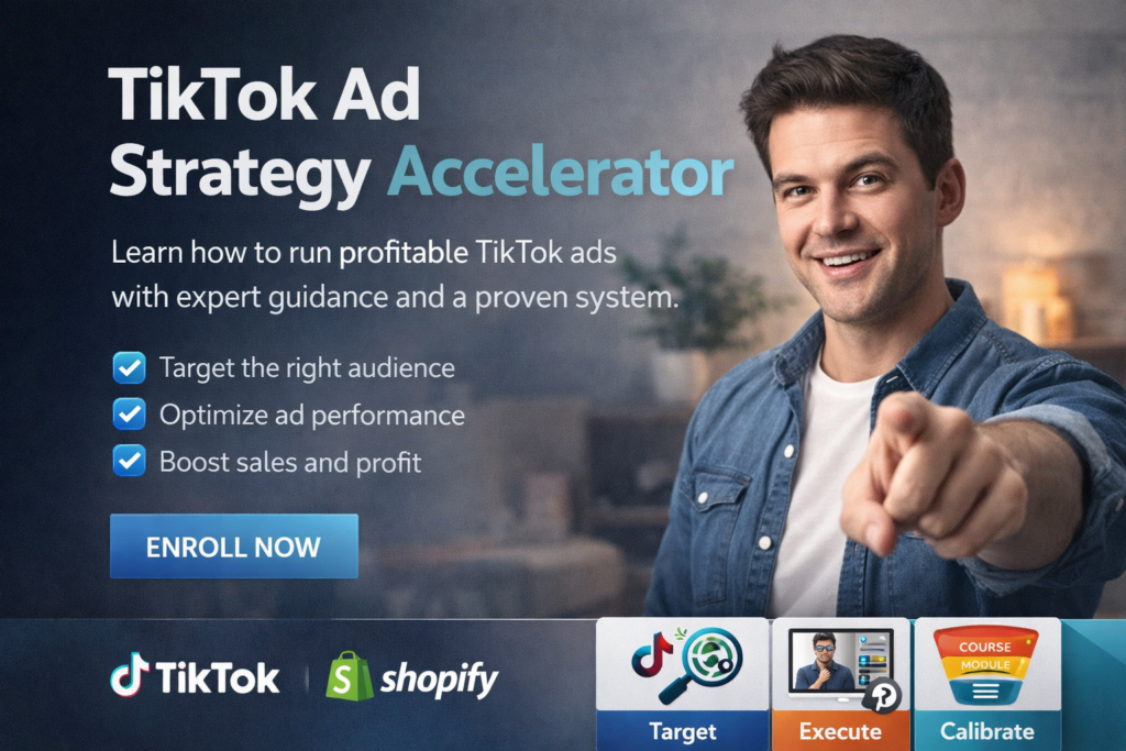 TikTok Ad Strategy Accelerator value and confident decision concept image
